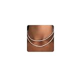 JNCTCOE Dainty Layered Tennis Necklaces for Women, Simple Diamond Choker Necklaces for Women, Bling Tennis Necklace, Sparkly Diamond Tennis Chain (Silver 16in+2mm&18in+3mm)