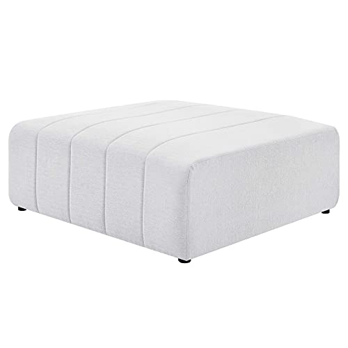 Ivory White Accent Ottoman