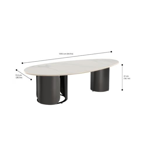 Image of Wakefit Center Table | 1 Yr Warranty | Coffee Table for Living Room Wooden, Tea Table for Living Room Wooden, Sofa Table, Free Installation from Brand, Modern Multi-Functional & Wobble-Free(Pranger)