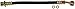 Dorman H621157 Rear Driver Side Outer Brake Hydraulic Hose Compatible with Select Acura / Honda Models
