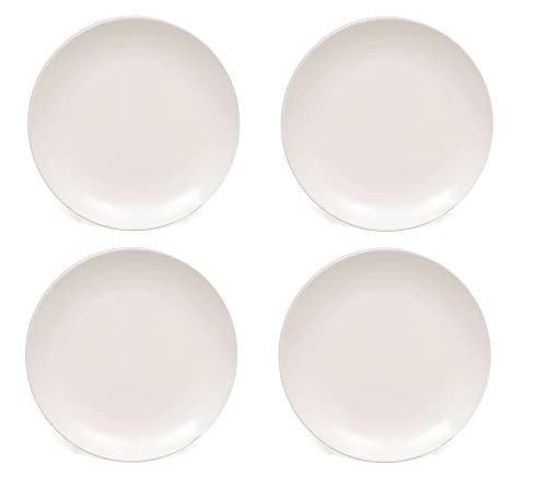 Maxwell & Williams Cashmere Side Plates, Fine Bone China, Coupe Style, 19 cm - White (4 Piece Side Plate Set)