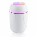 Portable Humidifier, Small Car Humidifiers USB Colorful Humidifier, Mini Air Humidifier for Baby, Cool Mist Atomizer Water Replenishment Instrument, Color Led Light Vaporizers