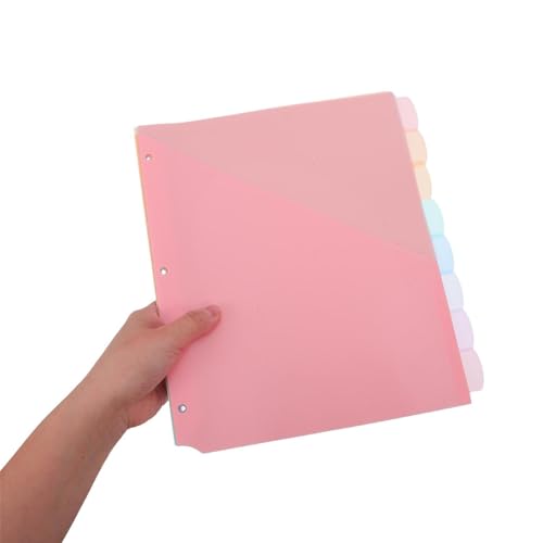 Separadores de archivos con bolsillo para evitar la pérdida de documentos 4