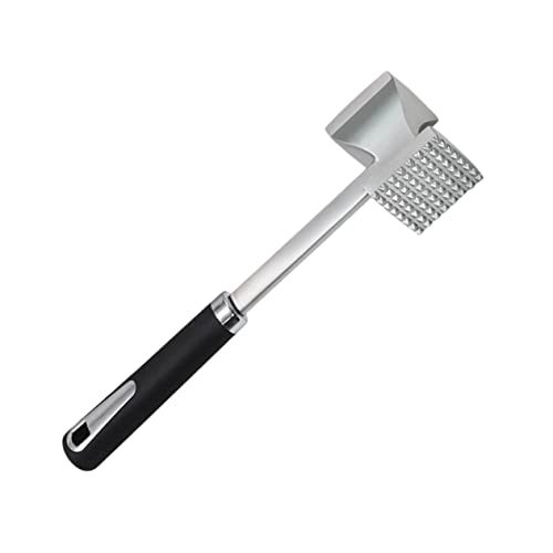 OFFSCH 1pc Stainless Steel Beef Hammer Household Tools Meat Tenderizer Tools Meat Grinders for Home Use Heavy Duty Hand Tenderizing Steak Meat Softener Meat Pounder for Home Meat Hammer