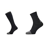 GORE WEAR Unisex Thermo Socken, Lang, Multisport, Größe: 44-46, Farbe: Schwarz/Grau & Unisex Wear C3 Socks, Black/Graphite Grey, 44-46 EU