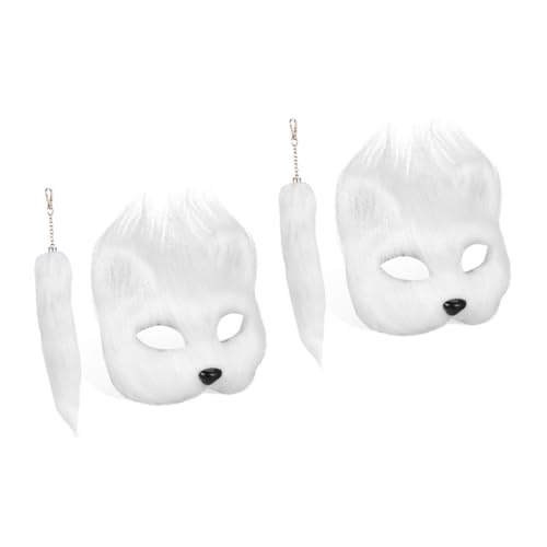 Masque de renard pelucheux et queue Healvian le cadeau idéal pour fans de cosplay
