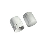 Auratrove 4 Stück M30x1,5 Wasserverteiler Regulierung für Fußbodenheizung Krümmer und Heizkörperthermostate, Kunststoff-Temperaturregelventilschalter, Weiß