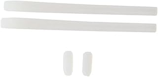 Eyeglass Push in Nose Pads，Eyewear Relacement Temple Tips Ear Socks for Eyeglass Frames(White)