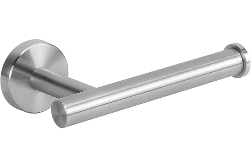 YUET トイレットペーパーホルダー 壁取り付け - ラウンドティッシュロールディスペンサースタンド バスルームとキッチン収納用 - つや消しSUS 304ステンレススチール(シルバー)