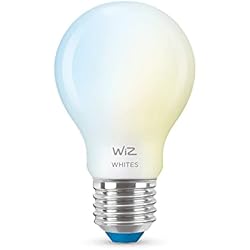 Lamparas De Sal Nueva Luz WiZ - Bombilla LED Inteligente Wi-Fi, 7W(Eq. 60W) E27 A60, Luz Blanca Cálida a Fría Regulable, con tecnología SpaceSense y compatible con Alexa y Google Home