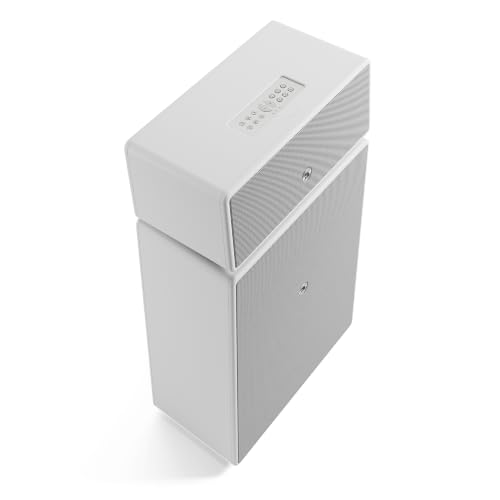 Image of Audio Pro Drumfire II W - 300W WiFi and Bluetooth Speaker, Multiroom, AirPlay 2, Google Cast, Spotify Connect - White