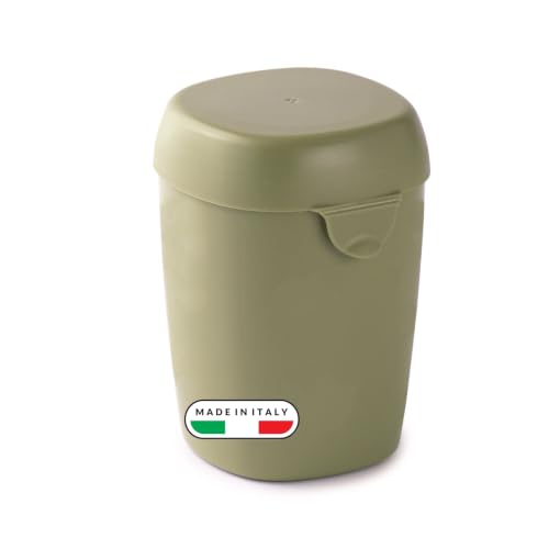Snips Porta Yogurt Refrigerato 0,5 L,Tavoletta Refrigerante, Contenitore per Yogurt, Snack, Frutta e Dessert, Frigo, Freezer e Microonde senza Tavoletta, Lavabile in Lavastoviglie,Verde Made in Italy