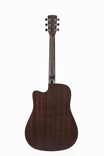 Image of Saga SF-600C Dreadnought Cutaway Acoustic Guitar (Natural)