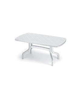 Tavolo Scab in resina Ribalto bianco 160x 90 1853 [SCAB]
