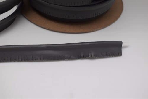 Medium Grey Welt Cord Vinyl Piping Marine Outdoor Edge Trim Fabric (5 Yards) Fabric