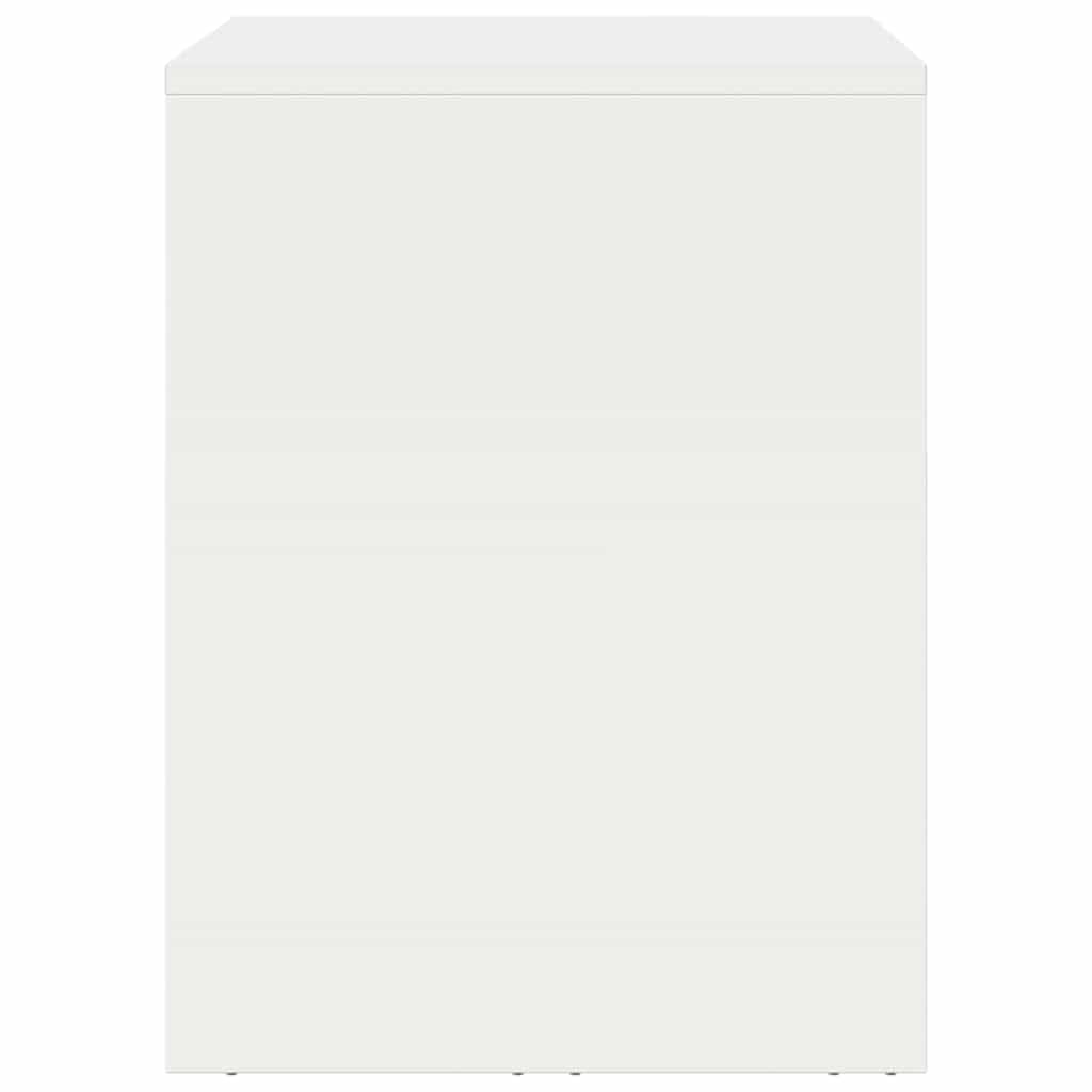 Armario de pared para garaje con puerta de elevación a gas de acero recubierto de polvo blanco, 40 x 80 x 53 cm, con cerradura para colgar en la pared, con espacio de almacenamiento y