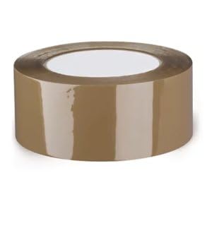 72 rotoli di nastro adesivo silenzioso marrone 48 mm x 100 metri in polipropilene (pp) silenzioso da 63 micron per imballaggio, trasloco, spedizione, bricolage, lavori industriali..