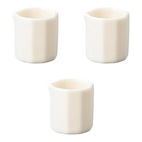 Set of 3 Decagonal Pitcher for 1 Person [2.8 x 2.8 cm (10cc)] | Western Tableware Accessories Ceramic, Made in Japan Setomonohonpo