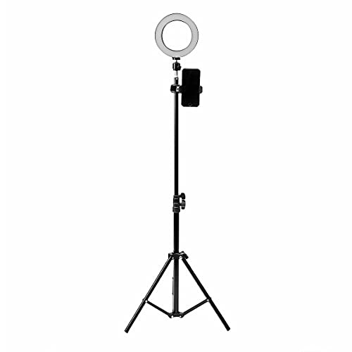 Ring light 16 cm LED dimmable avec support de bureau stable