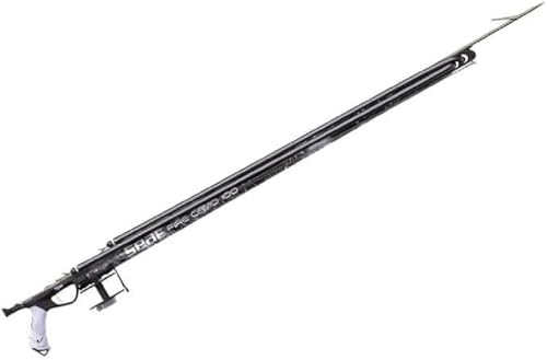 Fucile a testata aperta allestito con due elastici circolari TriPower da 14.5 mm. Ogiva in Dyneema