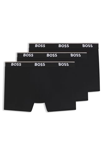BOSS Herren Briefs 3p Co/EL Boxershorts, New - Black001, XXL EU
