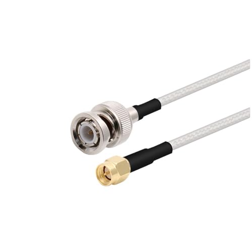 1PC RG316 50�� �s�O�e�[�� SMA �I�X - BNC �I�X�v���O R*/F ���������P�[�u�� �����W�����p*/�R�[�h������(BNC M to SMA M,10CM)