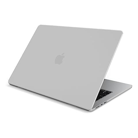 SanMuFly for Newest MacBook Air 15 inch Case M2 Chip with Liquid Retina Display & Touch ID 2023 Release Model A2941, Plastic Hard Shell Case - Crystal Clear Cover