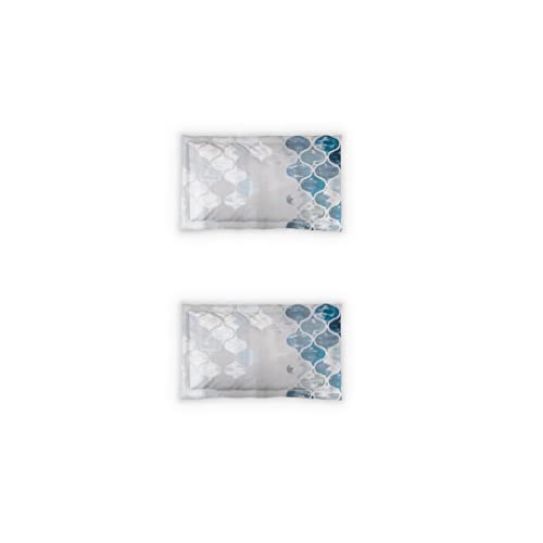 Image of DDECOR - Jaali 100% Cotton Double Bedsheet with 2 Pillow Covers, King Size, Blue