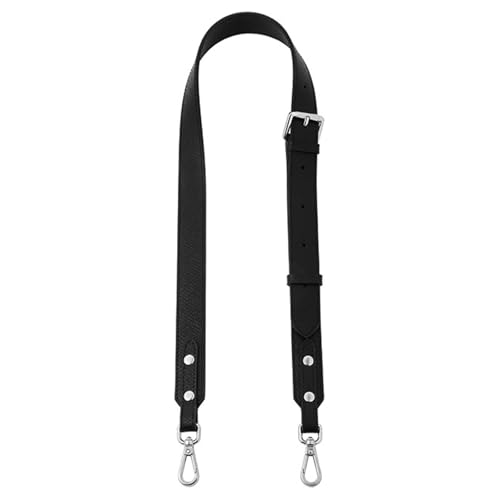 Image of Bag Leather Strap Replacement Crossbody Adjustable Shoulder Straps for SMALL Pouch, No Damage Conversion Kits Accessories(SMALL-Black-S)
