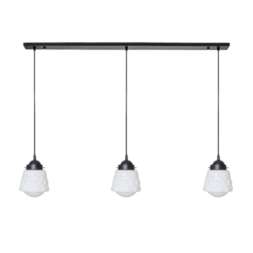 Weimar lampes plafonnier 3 globes Moonlight Art Deco Trade
