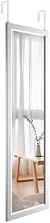 Dripex Over Door Mirror Full Length, Wall Mounted Mirror Door Hung Mirror for Bathroom/Bedroom/Wardrobe - Toughened Glass, Silver