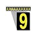 Brady 7890-9, 78910 Utility Number and Letter, (Pack of 50 Cards)