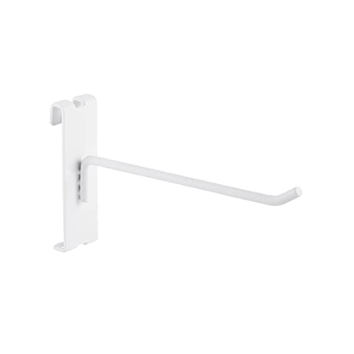 Polmart 6" Heavy Duty White Gridwall Panel Hooks, Pack Of 96 #TOP13