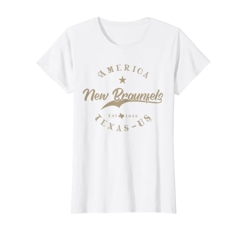 New Braunfels TX | Texas T-Shirt, Women, White, 3X-Large