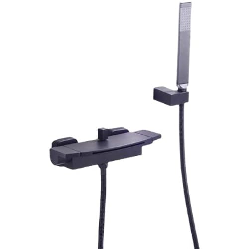 Robinet de douche noir mat encastré de haute précision pour baignoire - 8