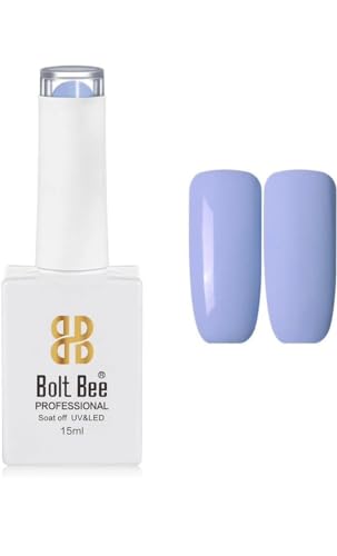 Image of Bolt Bee Lavender Mist Color Gel Nail Polish Soak Off UV Gel DIY at Home 15ML Manicure Salon Nail Art
