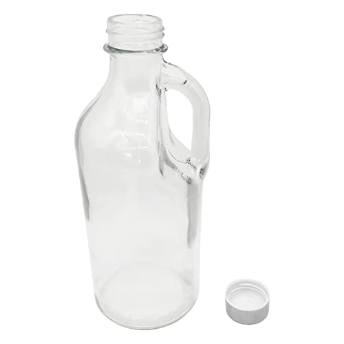 Miniatura 2 de Acan Tradineur - Pack De 2 Botellas De Cristal Con Asa 1000 Ml, Tapa De Rosca De Plástico Y Metal, Jarra Dispensadora 24,7 X 9,5 Cm Para Agua Fría O Caliente, Bebidas, Té Helado