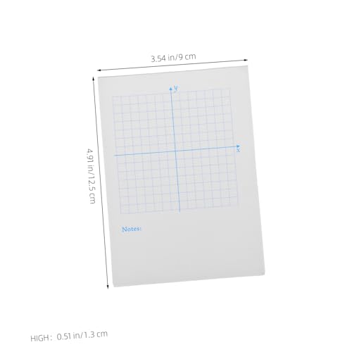 Cuaderno de eje de coordenadas SHINEOFI con 4 piezas de papel cuadriculado para matemáticas 6