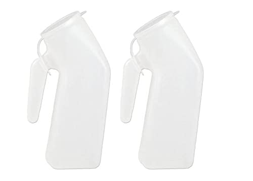 Male Urinal 32oz./1000ml Thick Plastic (Pack of 2)