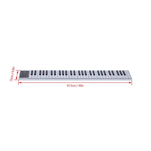 Clavier Piano 61 Piano Électronique Numérique Intelligent Clé Midi Clavier Rechargeable LED Affichage De Tube Numérique… - Les Beatles, Paul McCartney, John Lennon, RIngo Starr, George Harrison Clavier Piano 61 Piano Électronique Numérique Intelligent Clé Midi Clavier Rechargeable LED Affichage De Tube Numérique… – Image 7