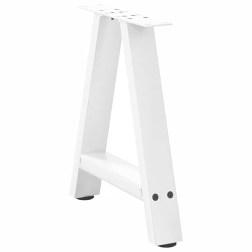 Patas de mesa en forma de A de acero blanco para mesas de centro y café 5