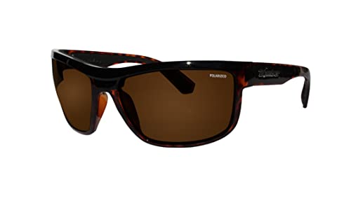 BOMBER Sunglasses - Hub Bomb Shiny Tortoise Frm/Brown Polarized Lens/Black Foam