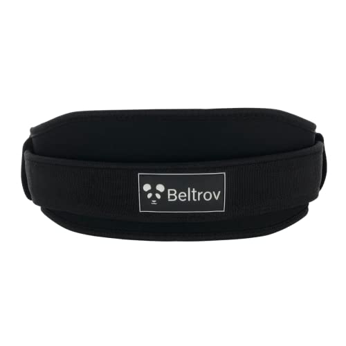 Beltrov - Ceinture de Musculation - Ceinture Haltérophilie, Bodybuilding, Fitness - Ceinture de Levage - Ceinture de Force - Support Dorsal Lombaire (Noir, M) Cover