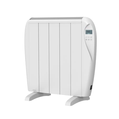 INFINITON HD-ET09 – Emisor térmico, Blanco, 900W, para superficies hasta 9m², Pantalla LED, 6 Programas, Montable en pared, Mando incluido