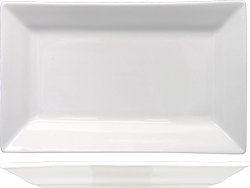 Porcelain Bright Whte Platter. 11”x6.3/4