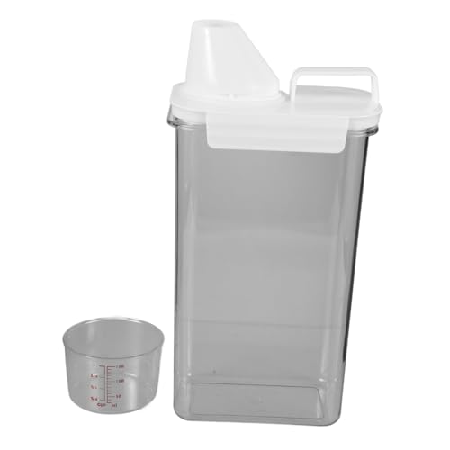OFFSCH Transparenter Vorratseimer Für Müsli Küchenbehälter Reisbehälter Vorratsglas Trockenlebensmittelspender Sparsamer Speicherplatz Frischhaltung Für Snacks Und Zutaten