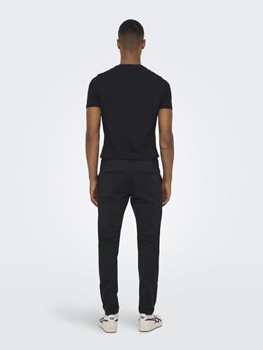 ONLY & SONS Herren Onsmark Pant Stripe Gw 3727 Noos Hose, Black, 29W 34L EU – Ansicht 5