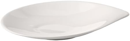 Villeroy & Boch Flow Breakfast Cup Saucer, 8.25 x 7 in, Premium Porcelain, White