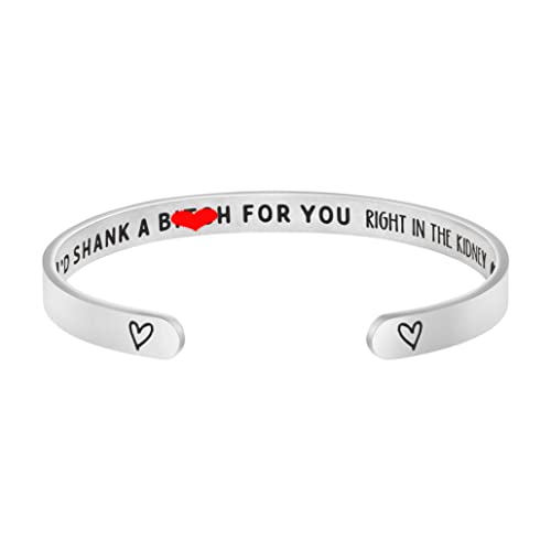 JoycuFF インスピレーションブレスレット 女性用 インスピレーションを与えるカフバングル メッセージ刻印付き クリスマス 誕生日プレゼント, Adjustable, 金属, サンドストーン（Amazon）
