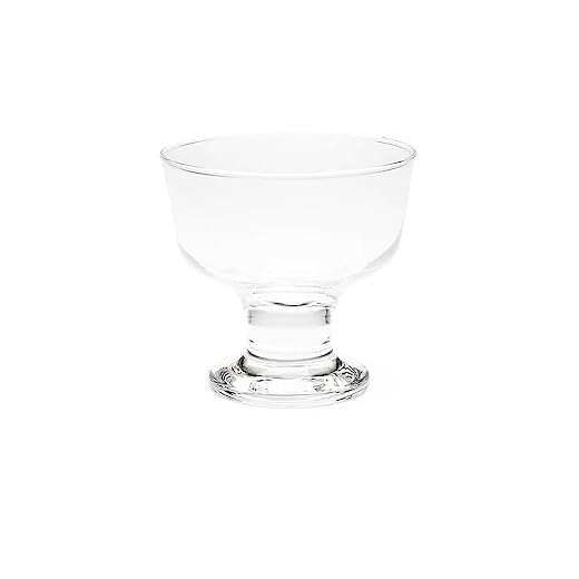 Excelsa Malibù Juego de 6 Copas de Helado, Cristal